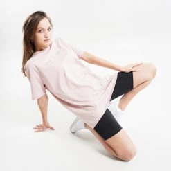 Γυναικεία Nike Air SS Γυναικείο T-Shirt PINK OXFORD/WHITE -Γυναικεία Ρούχα Εκπτώσεις nike w nsw air ss top bf 4