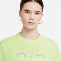Γυναικεία Nike Air SS Γυναικείο T-Shirt LIME ICE/WHITE -Γυναικεία Ρούχα Εκπτώσεις nike w nsw air ss top bf 7