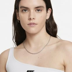 Γυναικεία Nike Air Asymmetrical Γυναικείο Tank Top PURE PLATINUM/WHITE/BLACK -Γυναικεία Ρούχα Εκπτώσεις nike w nsw air tank asym 2