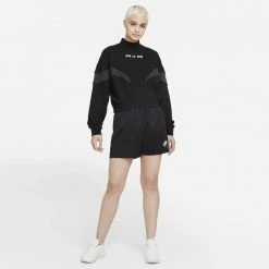 Γυναικεία Nike Air Woven Ψηλόμεσο Γυναικείο Σορτς BLACK/WHITE -Γυναικεία Ρούχα Εκπτώσεις nike w nsw air wvn hr short 6