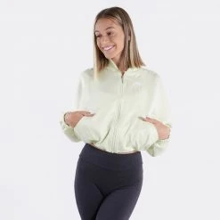 Nike Sportswear Crop Γυναικεία Ζακέτα LIME ICE/WHITE -Γυναικεία Ρούχα Εκπτώσεις nike w nsw air wvn jkt 2