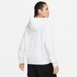 Nike Sportswear Club Fleece Γυναικεία Μπλούζα με Κουκούλα WHITE/BLACK 6 Nike Sportswear Club Fleece Γυναικεία Μπλούζα με Κουκούλα WHITE/BLACK -Γυναικεία Ρούχα Εκπτώσεις nike w nsw club flc fnl hoodie std 1
