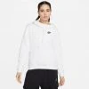 Nike Sportswear Club Fleece Γυναικεία Μπλούζα με Κουκούλα WHITE/BLACK