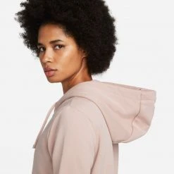 Γυναικεία Nike W Nsw Club Flc Fz Hoodie Std PINK OXFORD/WHITE -Γυναικεία Ρούχα Εκπτώσεις nike w nsw club flc fz hoodie std 4