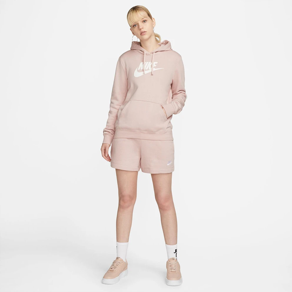 Nike Sportswear Club Γυναικεία Μπλούζα με Κουκούλα PINK OXFORD/WHITE 6 Nike Sportswear Club Γυναικεία Μπλούζα με Κουκούλα PINK OXFORD/WHITE - Image 6