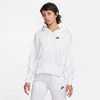 Nike Sportswear Club Fleece Γυναικεία Μπλούζα με Κουκούλα WHITE/BLACK
