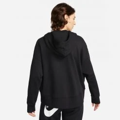 Nike Sportswear Club Fleece Γυναικεία Μπλούζα με Κουκούλα BLACK/WHITE -Γυναικεία Ρούχα Εκπτώσεις nike w nsw club flc hoodie ssnl 6