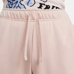 Γυναικεία Nike Sportswear Club Fleece Γυναικείο Παντελόνι Φόρμας PINK OXFORD/WHITE -Γυναικεία Ρούχα Εκπτώσεις nike w nsw club flc mr pant std 2