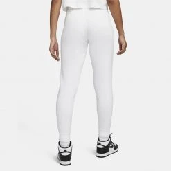 Γυναικεία Nike Fleece Tight Γυναικείο Παντελόνι Φόρμας WHITE/BLACK -Γυναικεία Ρούχα Εκπτώσεις nike w nsw club flc mr pant tight 1