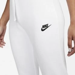 Γυναικεία Nike Fleece Tight Γυναικείο Παντελόνι Φόρμας WHITE/BLACK -Γυναικεία Ρούχα Εκπτώσεις nike w nsw club flc mr pant tight 2