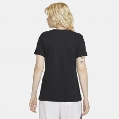 Γυναικεία Nike Sportswear Club Γυναικείο T-Shirt BLACK/WHITE -Γυναικεία Ρούχα Εκπτώσεις nike w nsw club tee 11