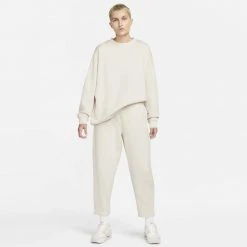 Γυναικεία Nike Sportswear Collection Essentials Γυναικείο Παντελόνι Φόρμας PEARL WHITE/WHITE -Γυναικεία Ρούχα Εκπτώσεις nike w nsw essntl clctn flc crv pnt 7