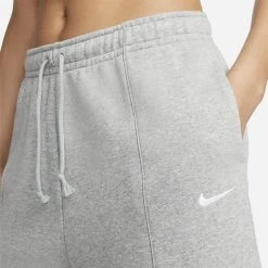 Γυναικεία Nike Sportswear Essential Γυναικείο Σορτς DK GREY HEATHER/WHITE -Γυναικεία Ρούχα Εκπτώσεις nike w nsw essntl clctn flc hr shrt 3