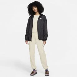 Γυναικεία Nike Sportswear Essentials Fleece Crew Γυναικείο Φούτερ RATTAN/WHITE -Γυναικεία Ρούχα Εκπτώσεις nike w nsw essntl flc crew 11