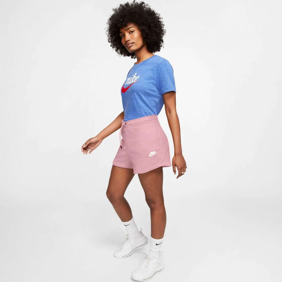 Γυναικεία Nike Sportswear Essential Γυναικείο Σορτς PINK GLAZE/WHITE 4 Γυναικεία Nike Sportswear Essential Γυναικείο Σορτς PINK GLAZE/WHITE - Image 4