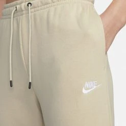 Γυναικεία Nike Sportswear Essential Γυναικείο Παντελόνι Φόρμας RATTAN/RATTAN/WHITE -Γυναικεία Ρούχα Εκπτώσεις nike w nsw essntl flc mr pnt lse 2