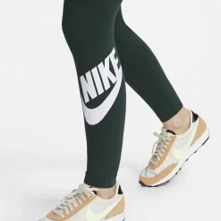 Γυναικεία Nike Essential Γυναικείο Κολάν PRO GREEN/WHITE -Γυναικεία Ρούχα Εκπτώσεις nike w nsw essntl gx hr lggng ftra 2