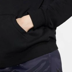 Nike Sportswear Essential Γυναικεία Μπλούζα με Κουκούλα BLACK/WHITE -Γυναικεία Ρούχα Εκπτώσεις nike w nsw essntl hoodie po hbr 12
