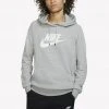 Nike Sportswear Essential Γυναικεία Μπλούζα με Κουκούλα DK GREY HEATHER/WHITE -Γυναικεία Ρούχα Εκπτώσεις nike w nsw essntl hoodie po hbr 5