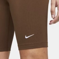 Γυναικεία Nike Sportswear Essential Γυναικείο Biker Σορτς CACAO WOW/WHITE -Γυναικεία Ρούχα Εκπτώσεις nike w nsw essntl mr biker short 7