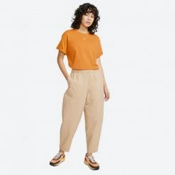 Γυναικεία Nike Sportswear Essential Γυναικείο T-Shirt LIGHT CURRY/WHITE -Γυναικεία Ρούχα Εκπτώσεις nike w nsw essntl tee bf lbr 11