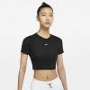 Nike Sportswear Essential Γυναικεία Crop Top BLACK/WHITE 11 Nike Sportswear Essential Γυναικεία Crop Top BLACK/WHITE -Γυναικεία Ρούχα Εκπτώσεις nike w nsw essntl tee slim crp lbr 16