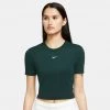Nike Sportswear Essential Γυναικεία Crop Top PRO GREEN/WHITE 9 Nike Sportswear Essential Γυναικεία Crop Top PRO GREEN/WHITE -Γυναικεία Ρούχα Εκπτώσεις nike w nsw essntl tee slim crp lbr 7