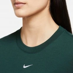 Nike Sportswear Essential Γυναικεία Crop Top PRO GREEN/WHITE -Γυναικεία Ρούχα Εκπτώσεις nike w nsw essntl tee slim crp lbr 9