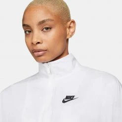Γυναικεία Nike Sportswear Essential Γυναικείο Αντιανεμικό Μπουφάν WHITE/DOLL/BLACK -Γυναικεία Ρούχα Εκπτώσεις nike w nsw essntl wr wvn jkt 2