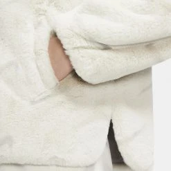 Nike Sportswear Plush Γούνινη Γυναικεία Ζακέτα LIGHT BONE/LT IRON ORE/LT IRON ORE -Γυναικεία Ρούχα Εκπτώσεις nike w nsw fx fur aop jkt 9