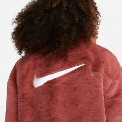 Γυναικεία Nike W Nsw Ic Cozy Fz Jkt Mmbr CANYON RUST/WHITE -Γυναικεία Ρούχα Εκπτώσεις nike w nsw ic cozy fz jkt mmbr 4