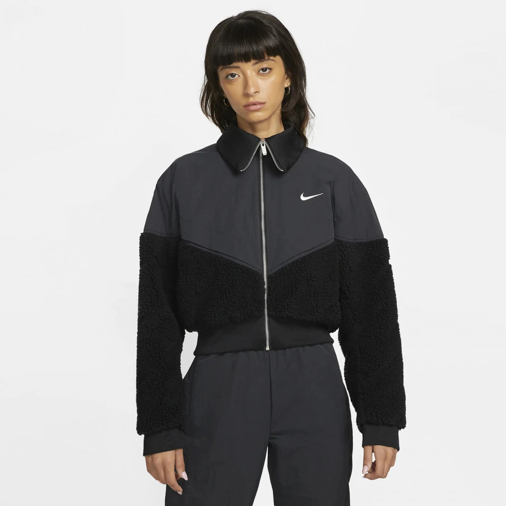 Nike Sportswear Icon Clash Γυναικεία Ζακέτα BLACK/BLACK/BLACK/SAIL