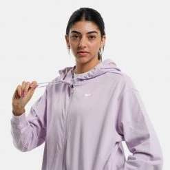 Nike Sportswear Oversized Γυναικεία Ζακέτα DOLL/WHITE -Γυναικεία Ρούχα Εκπτώσεις nike w nsw jrsy os fz hoodie 5