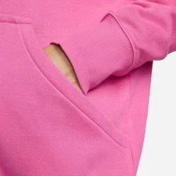 Nike Sportswear Phoenix Fleece Γυναικεία Μπλούζα με Κουκούλα PINKSICLE/SAIL -Γυναικεία Ρούχα Εκπτώσεις nike w nsw phnx flc os po hoodie 8