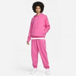 Nike Sportswear Phoenix Fleece Γυναικεία Μπλούζα με Κουκούλα PINKSICLE/SAIL -Γυναικεία Ρούχα Εκπτώσεις nike w nsw phnx flc os po hoodie 9