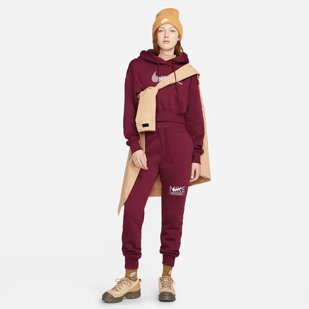 Γυναικεία Nike Nsw Swsh Fleece Γυναικείο Παντελόνι Φόρμας DARK BEETROOT/DOLL 5 Γυναικεία Nike Nsw Swsh Fleece Γυναικείο Παντελόνι Φόρμας DARK BEETROOT/DOLL - Image 5