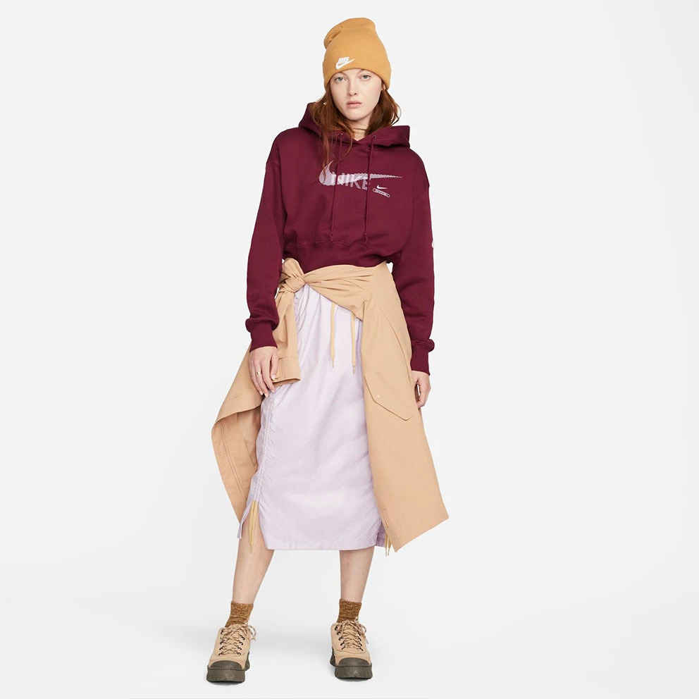 Nike Sportswear Swoosh Γυναικεία Μπλούζα με Κουκούλα DARK BEETROOT/DOLL 5 Nike Sportswear Swoosh Γυναικεία Μπλούζα με Κουκούλα DARK BEETROOT/DOLL - Image 5