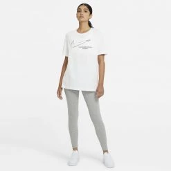 Γυναικεία Nike Sportswear Swoosh Γυναικείο T-Shirt White -Γυναικεία Ρούχα Εκπτώσεις nike w nsw tee boy swoosh 3