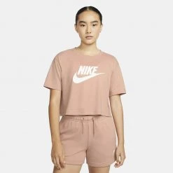 Γυναικεία Nike Sportswear Essential Γυναικείο Crop Top ROSE WHISPER/WHITE
