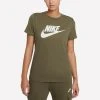 Γυναικεία Nike Sportswear Essential Γυναικείο T-Shirt MEDIUM OLIVE/WHITE -Γυναικεία Ρούχα Εκπτώσεις nike w nsw tee essntl icon futur 8