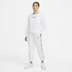Nike Sportswear Boxy Patch Γυναικεία Μπλούζα με Μακρύ Μανίκι WHITE -Γυναικεία Ρούχα Εκπτώσεις nike w nsw tee ls boxy patch 7