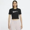 Γυναικεία Nike Sportswear Swoosh Γυναικείο Crop Top BLACK 6 Γυναικεία Nike Sportswear Swoosh Γυναικείο Crop Top BLACK -Γυναικεία Ρούχα Εκπτώσεις nike w nsw tee slim crp swoosh