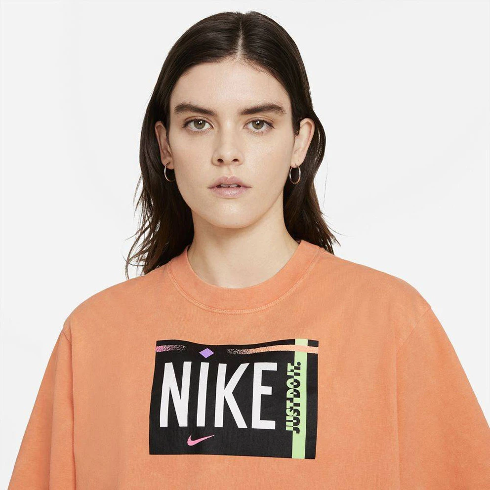 Γυναικεία Nike Sportswear Wash Γυναικείο T-Shirt ATOMIC ORANGE 3 Γυναικεία Nike Sportswear Wash Γυναικείο T-Shirt ATOMIC ORANGE - Image 3
