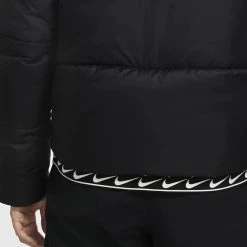 Γυναικεία Nike Sportswear Therma-FIT Repel Γυναικείο Μπουφάν BLACK/BLACK/WHITE -Γυναικεία Ρούχα Εκπτώσεις nike w nsw tf rpl classic tape jkt 11
