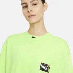 Γυναικεία Nike Sportswear Washed Γυναικείο Φόρεμα GHOST GREEN/BLACK -Γυναικεία Ρούχα Εκπτώσεις nike w nsw wash drss 2