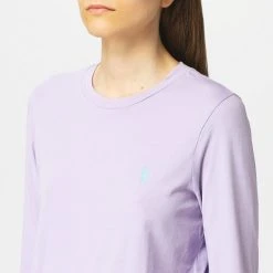 Polo Ralph Lauren Γυναικεία Μπλούζα με Μακρύ Μανίκι CRUISE LAVENDAR -Γυναικεία Ρούχα Εκπτώσεις polo ralph lauren lng slv tee long sleeve t shirt 2