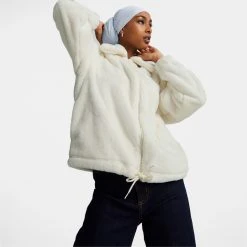 Γυναικεία Puma Classics Faux Fur Γυναικείο Μπουφάν Pristine