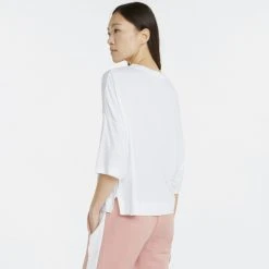 Γυναικεία Puma Classics Oversized Splitside Γυναικείο T-shirt PUMA WHITE -Γυναικεία Ρούχα Εκπτώσεις puma classics oversized splitside tee 1