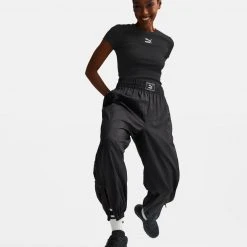 Γυναικεία Puma Classics Γυναικείο T-Shirt PUMA BLACK -Γυναικεία Ρούχα Εκπτώσεις puma classics ribbed slim tee 4