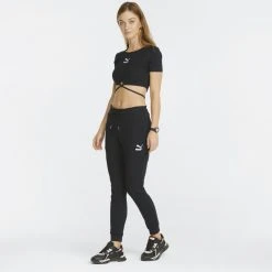 Γυναικεία Puma Classics Ribbed Γυναικείο Crop Top PUMA BLACK -Γυναικεία Ρούχα Εκπτώσεις puma classics ribbed tee 5